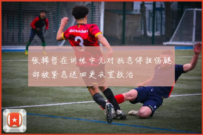张稀哲在训练中无对抗急停扭伤腿部被紧急送回更衣室救治